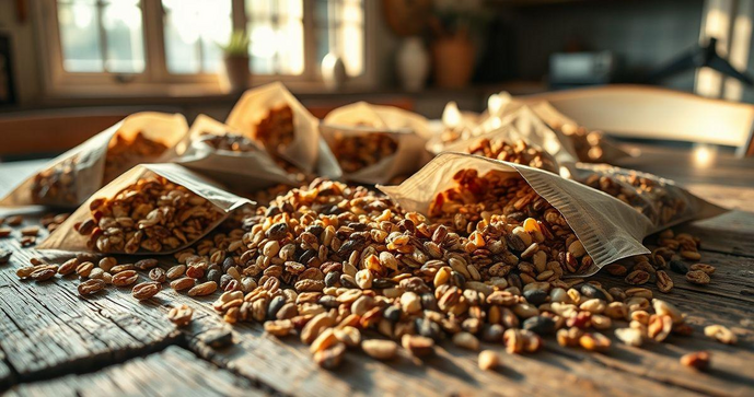 Sachês Laminados Granola: Praticidade e Sabor Sachês Laminados Granola: Praticidade e Sabor